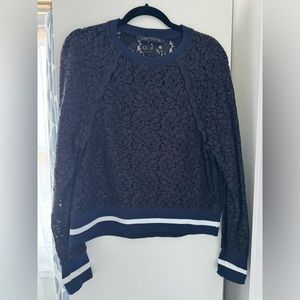 Zara lace sweatshirt